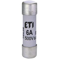 ETI 002620005, CH 10x38mm 6A 500V gG Porselen Sigorta