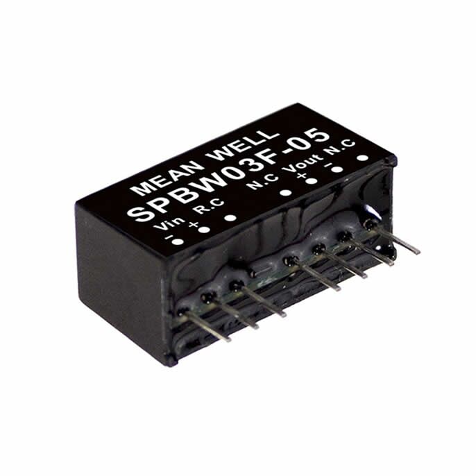 SPBW03G-03, 48Vin 3.3Vout 700mA 3W DC/DC Konvertör, MeanWell