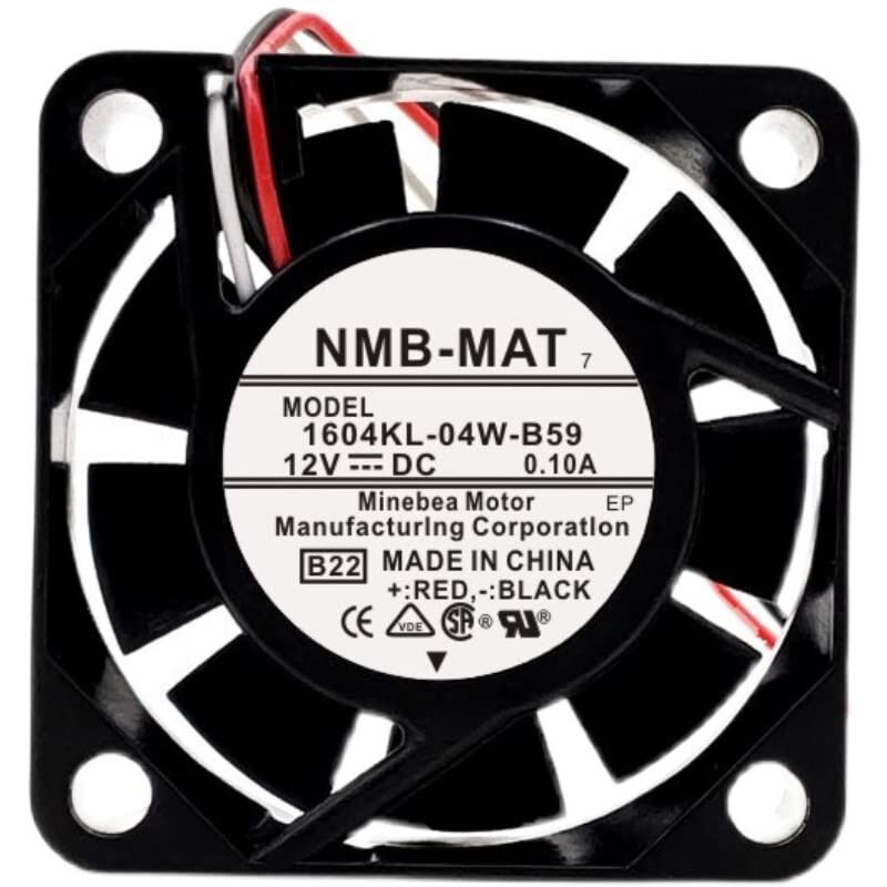 1604KL-04W-B59, 40x40x10mm 12VDC 0.10A 3 Kablolu Fan