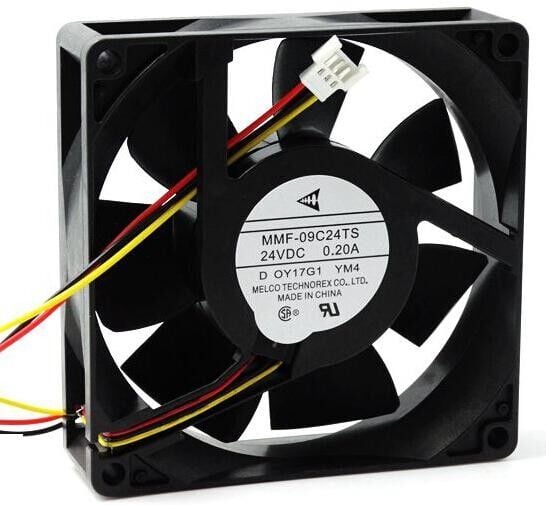 MMF-09C24TS, 90x90x25mm 24VDC 0.20A 3 Kablolu Fan