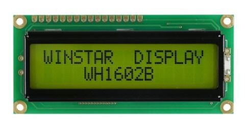 WH1602B-NYG-CT, 2x16 Karakter LCD