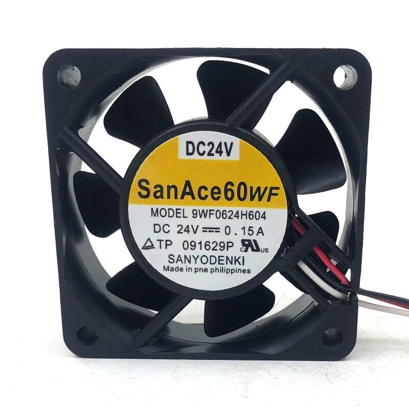 9WF0624H604, 60x60x25mm 24VDC 0.15A 3 Kablolu Fan