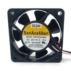 9WF0624H604, 60x60x25mm 24VDC 0.15A 3 Kablolu Fan