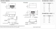 NMH1215SC, 12Vin ±15Vout ±67mA 2W DC/DC Konvertör