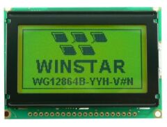 WG12864B-YYH-VN, 128x64 Yeşil Grafik LCD