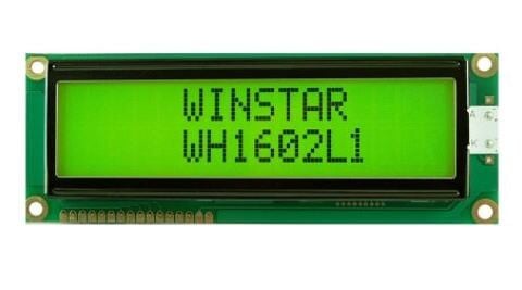 WH1602L1-YYH-JT, 2x16 Karakter LCD