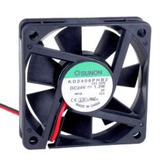 KD2406PHB2, 60x60x15mm 24VDC 1.9W 2 Kablolu Fan