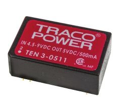 TEN 3-0511, 5Vin 5Vout 500mA 3W DC/DC Konvertör