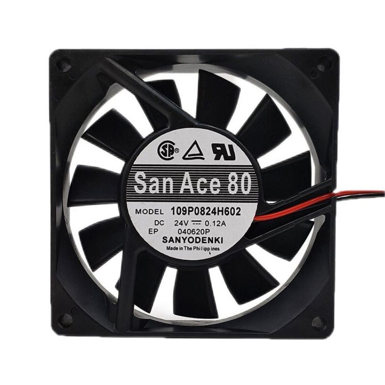 109P0824H602, 80x80x20mm 24VDC 0.12A 2 Kablolu Fan