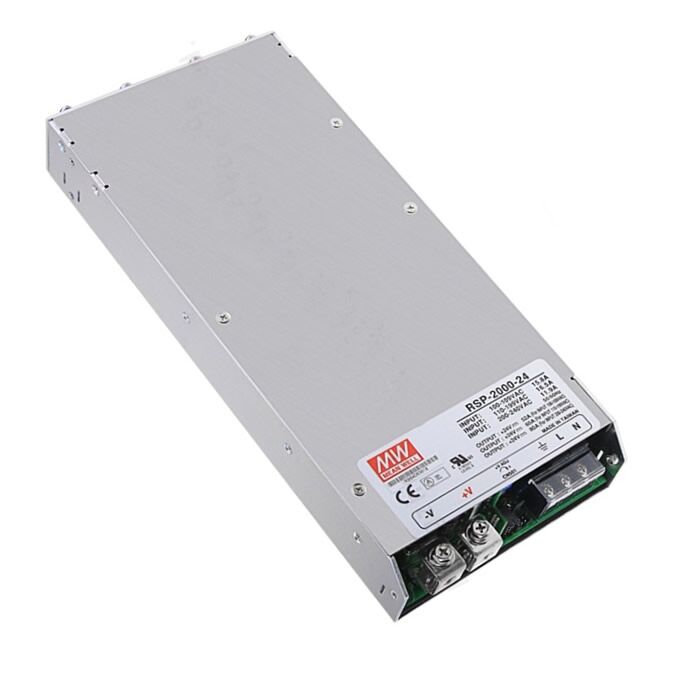 RSP-2000-12, 12VDC 100A PFC 1200W Güç Kaynağı, Mean Well