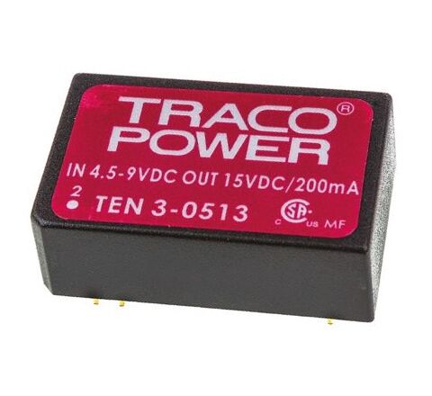 TEN 3-0513, 5Vin 15Vout 200mA 3W DC/DC Konvertör