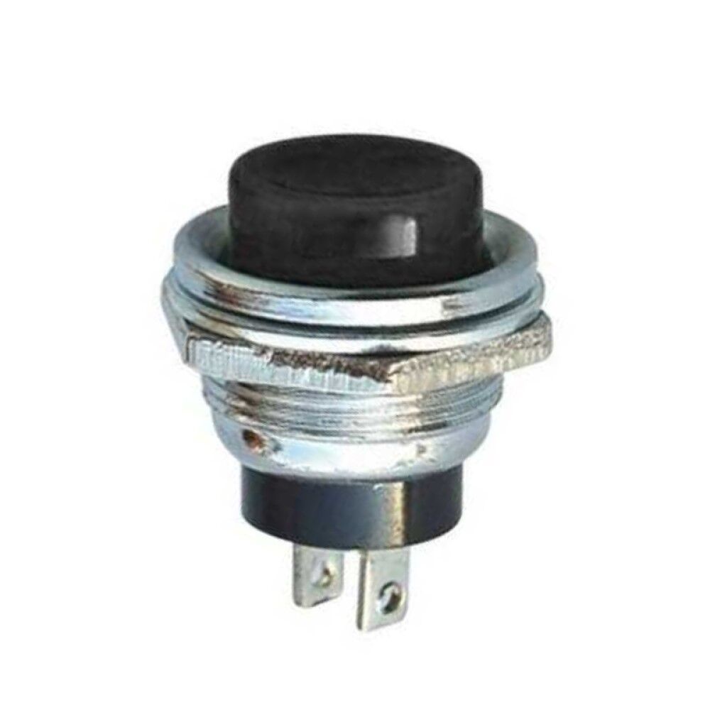 AF180-Si, Metal Buton 16mm Siyah