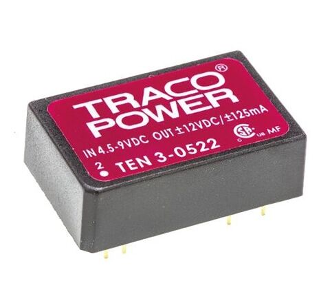 TEN 3-0522, 5Vin ±12Vout ±125mA 3W DC/DC Konvertör