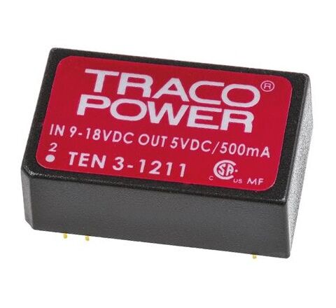 TEN 3-1211, 12Vin 5Vout 500mA 3W DC/DC Konvertör