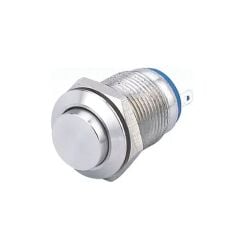 HBDGQ12H-10/J/N, 12mm 1NO IP65 Metal Buton