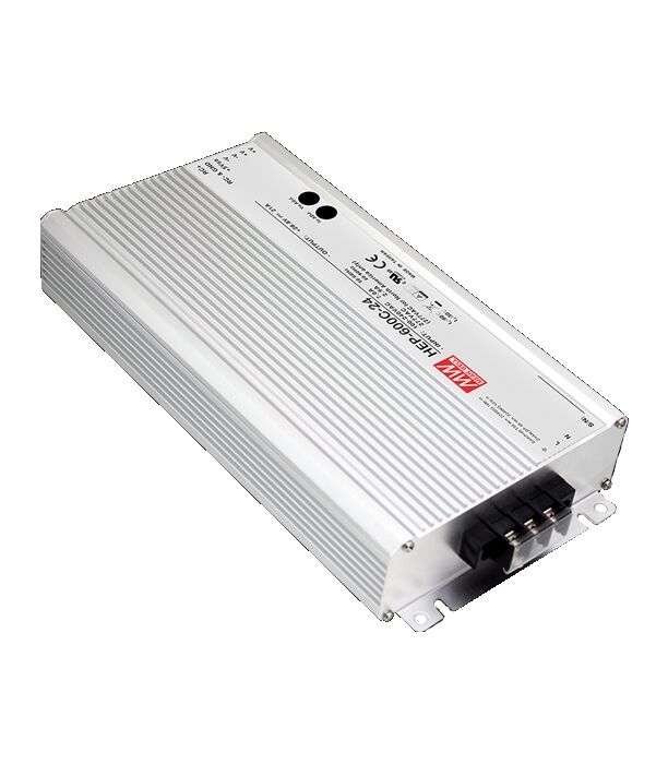 HEP-600C-24, 28.8VDC 21A 600W Batarya Şarj Güç Kaynağı, Mean Well