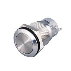 HBDS1-AGQ19F-11/J/S, 19mm 1NO/1NC IP67 Metal Buton