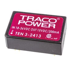 TEN 3-2413, 24Vin 15Vout 200mA 3W DC/DC Konvertör