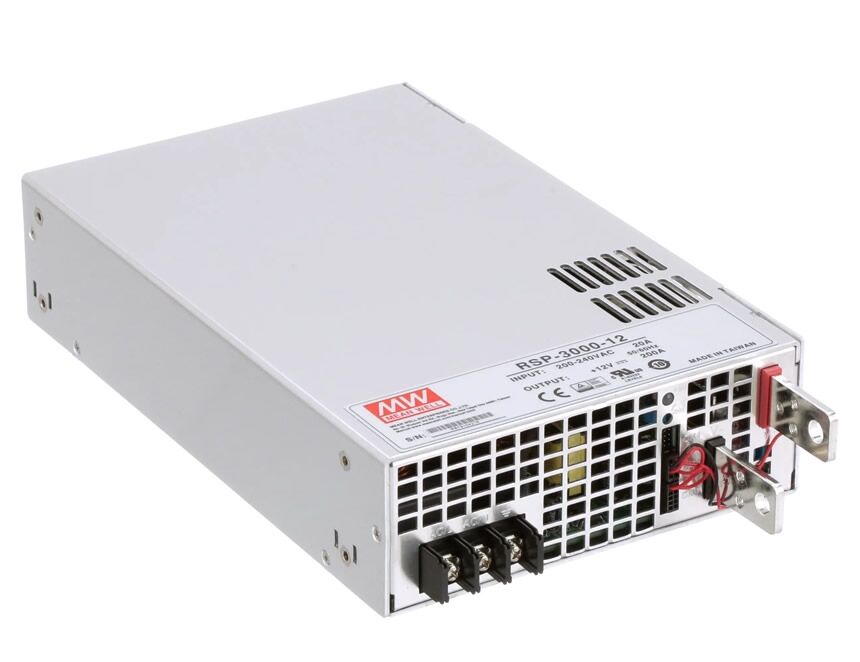 RSP-3000-12, 12VDC 200A PFC 2400W Güç Kaynağı, Mean Well