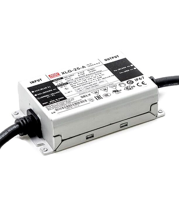 XLG-25-AB, 25W Sabit Güç, Dimedilebilir LED Sürücü, Mean Well