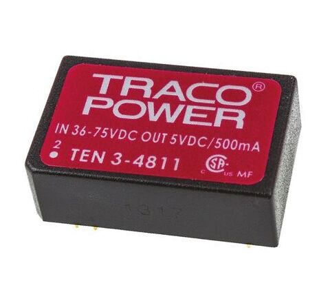 TEN 3-4811, 48Vin 5Vout 500mA 3W DC/DC Konvertör