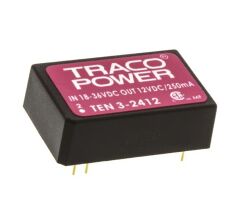 TEN 3-4812, 48Vin 12Vout 250mA 3W DC/DC Konvertör
