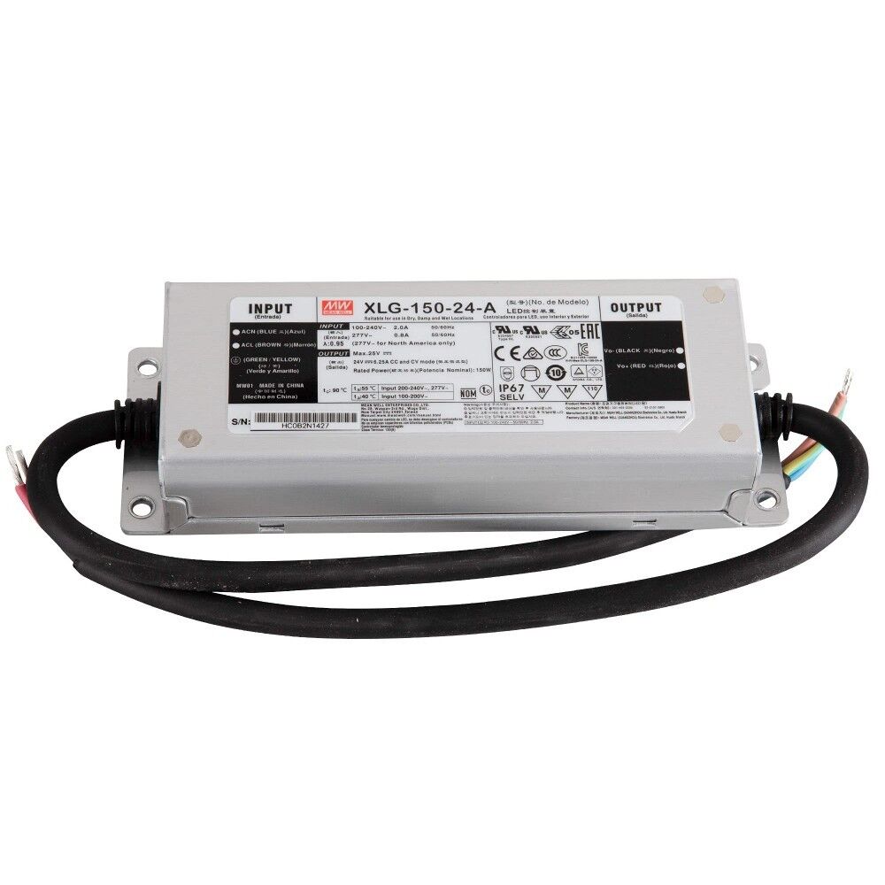 XLG-150-12-A, 150W Sabit Güç, Ayarlanabilir LED Sürücü, Mean Well