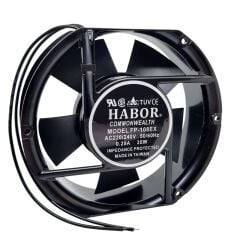 FP-108EX-S1-B, 172x150x51mm 220VAC 0.29A 2 Kablolu Fan
