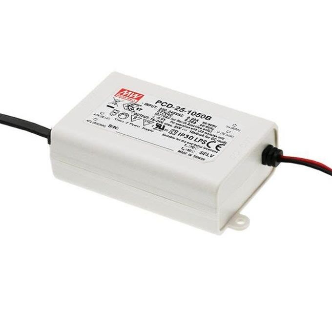 PCD-25-1400B, 1400mA 25W Sabit Akım Dimli LED Sürücü, Mean Well