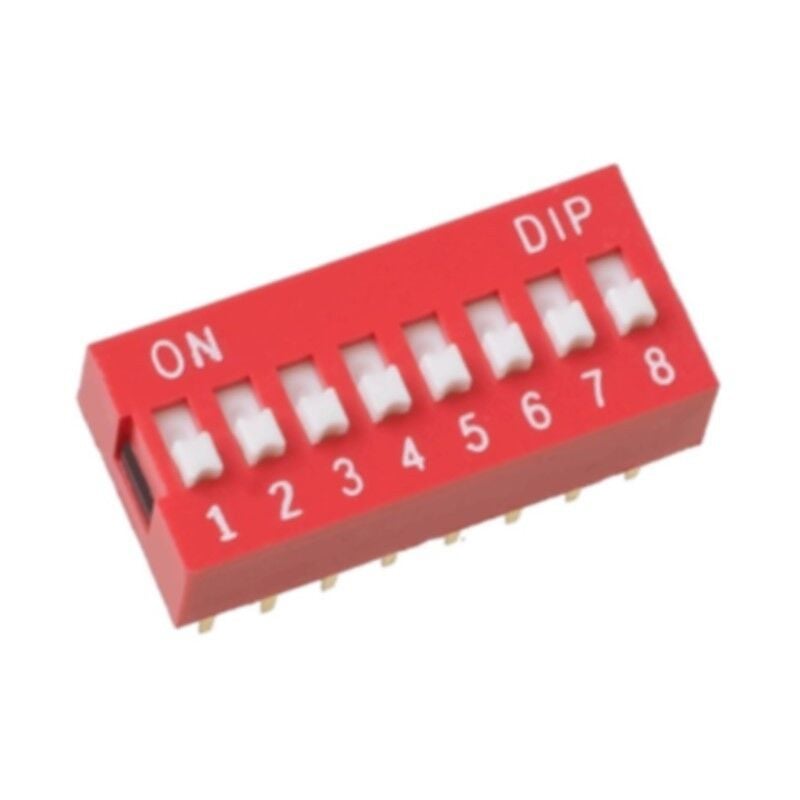 DS1040-08RN, 8'li DIP Switch