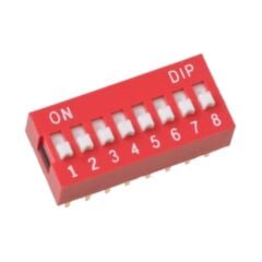 DS1040-08RN, 8'li DIP Switch