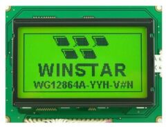 WG12864A-YYH-VN, 128x64 Yeşil Grafik LCD