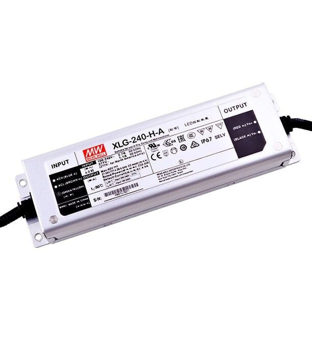 XLG-240-M-A, 240W Sabit Güç, Ayarlanabilir LED Sürücü, Mean Well