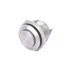 HBDGQ16H-10Z/J/N, 16mm 1NO IP65 Nikel Kalıcı Buton